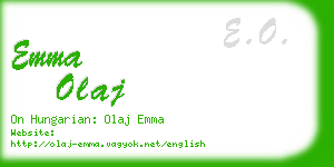 emma olaj business card